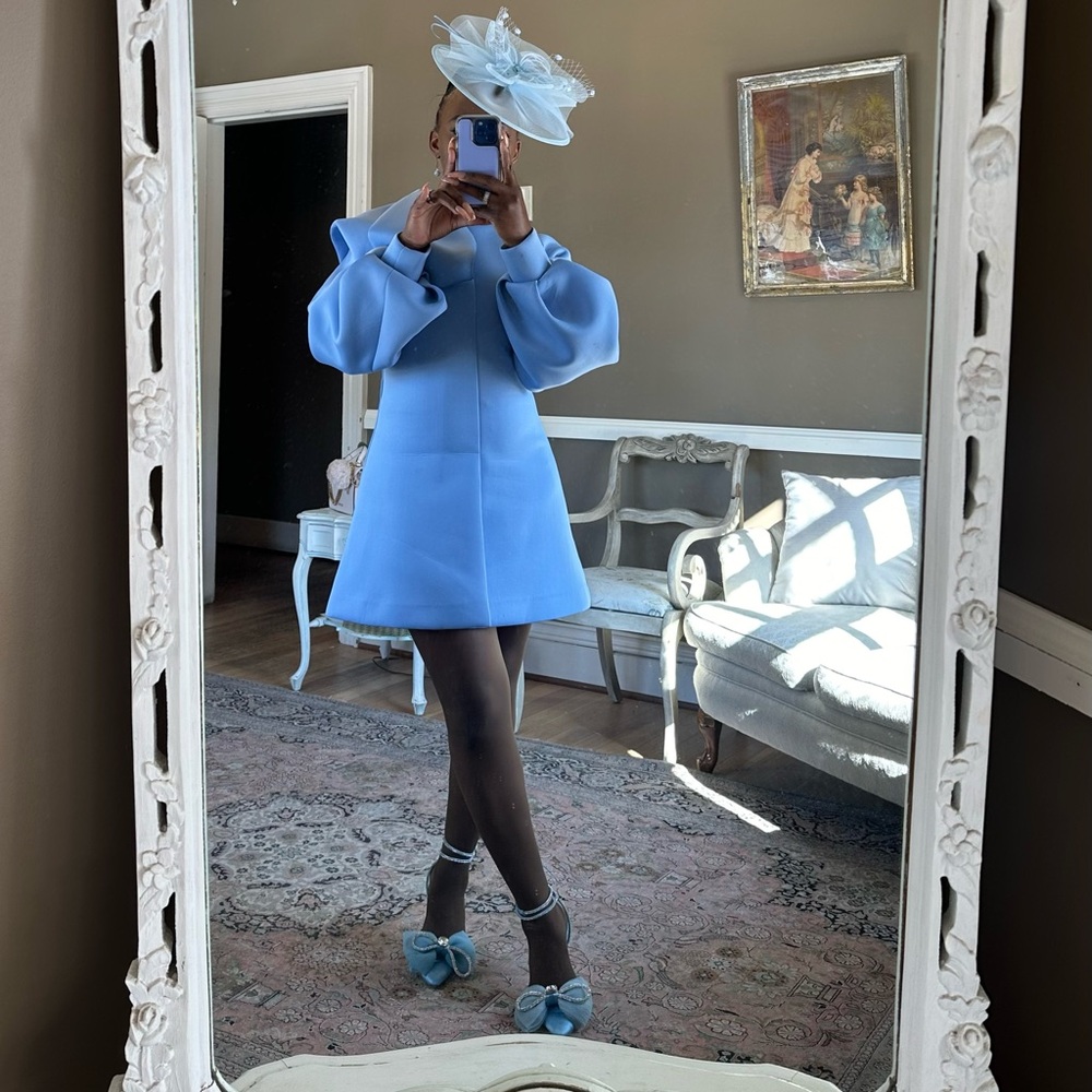 Elegant Blue Women's Mini dress